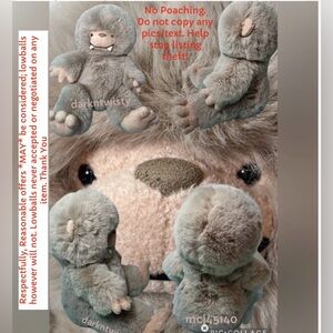 ORIGINAL OWNER BNWT Jellycat Bo Bigfoot AUTH SALES RECEIPT